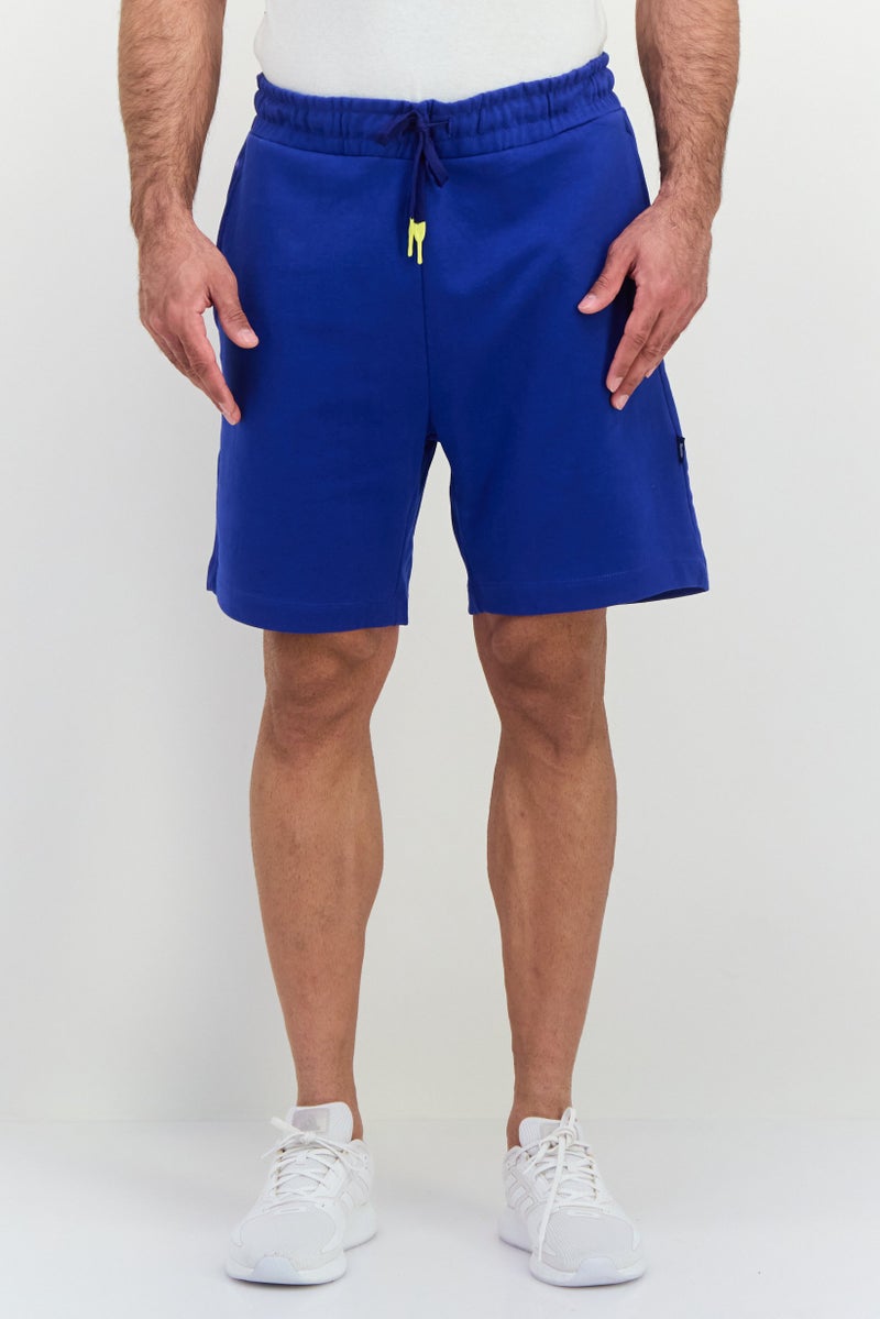GAS Men Solid Basic Shorts, Royal Blue - Image 1