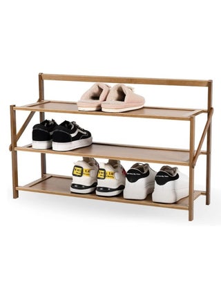 FFD Wooden Shoe Shelf Foldable Shoe Rack Multi Layer Storage Organizer Display Stand Space Saving Boot Cabinet Flower Stand Bench Entryway Bamboo Stand - pzsku/ZA50DCBBE70118D4D13E3Z/45/_/1666281083/925b159e-ed23-46e9-b7d5-260f04541b74