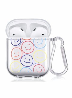Clear Case for AirPods, Silicon Shockproof Cover, Compatible with Airpods 1 and 2