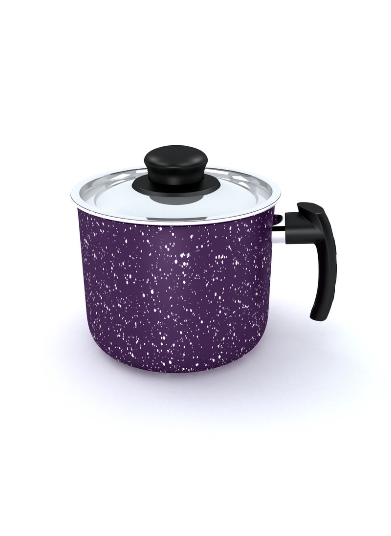 LAZORD - Granite Milk Pot Size 16 cm Purple - Image 1