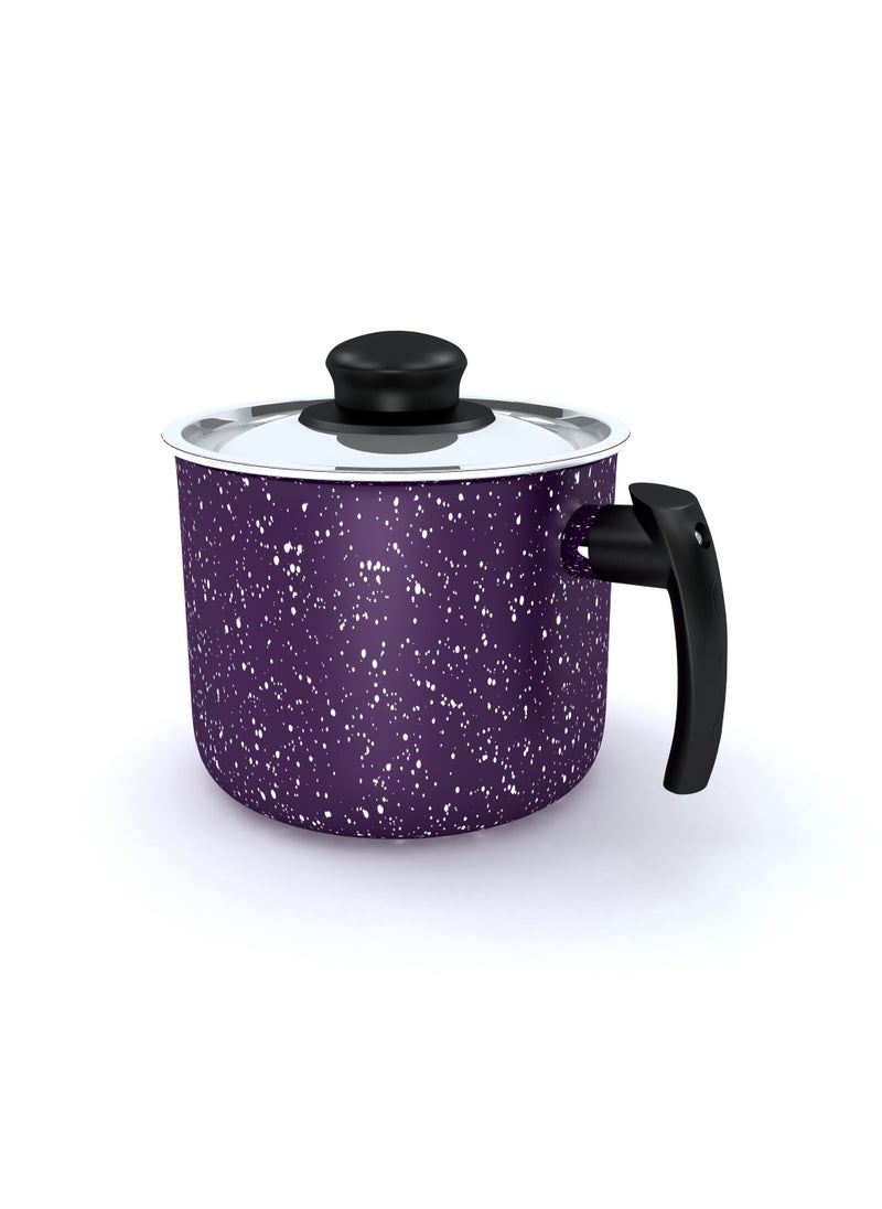 LAZORD - Granite Milk Pot Size 16 cm Purple - Image 1