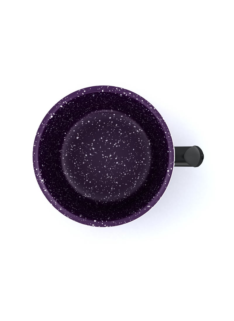 LAZORD - Granite Milk Pot Size 16 cm Purple - Image 1