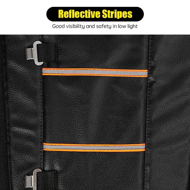 Motorcycle Knee Pads Windproof Winter Warm Fleece Lined Knee Pads Protector for Cycling Skiing Snowboarding - Image 5