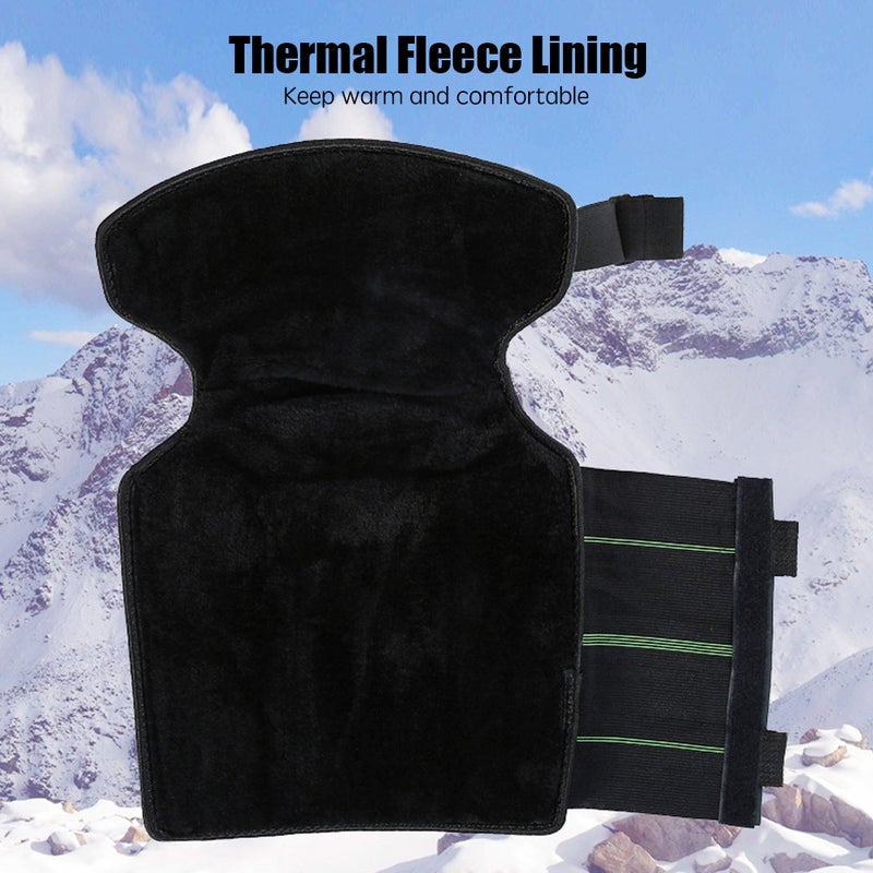 Motorcycle Knee Pads Windproof Winter Warm Fleece Lined Knee Pads Protector for Cycling Skiing Snowboarding - Image 3