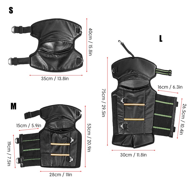 Motorcycle Knee Pads Windproof Winter Warm Fleece Lined Knee Pads Protector for Cycling Skiing Snowboarding - Image 2