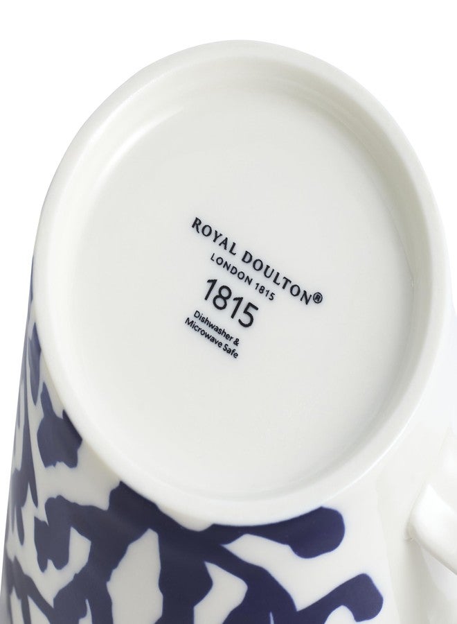 Royal Doulton Royal Doluton 1815 Pacific Mug 13.5oz Mixed Patterns Blue Set of 4 - Image 5