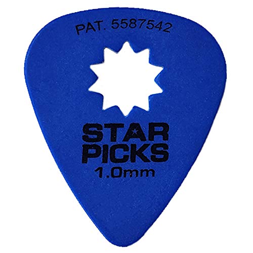 Everly Star Guitar Picks | 72 Pack | 1.00mm | Blue - Image 3