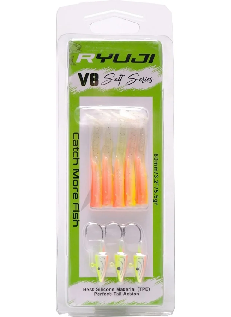 ريوجي V8 5.5gr. 8cm Silicone Bait