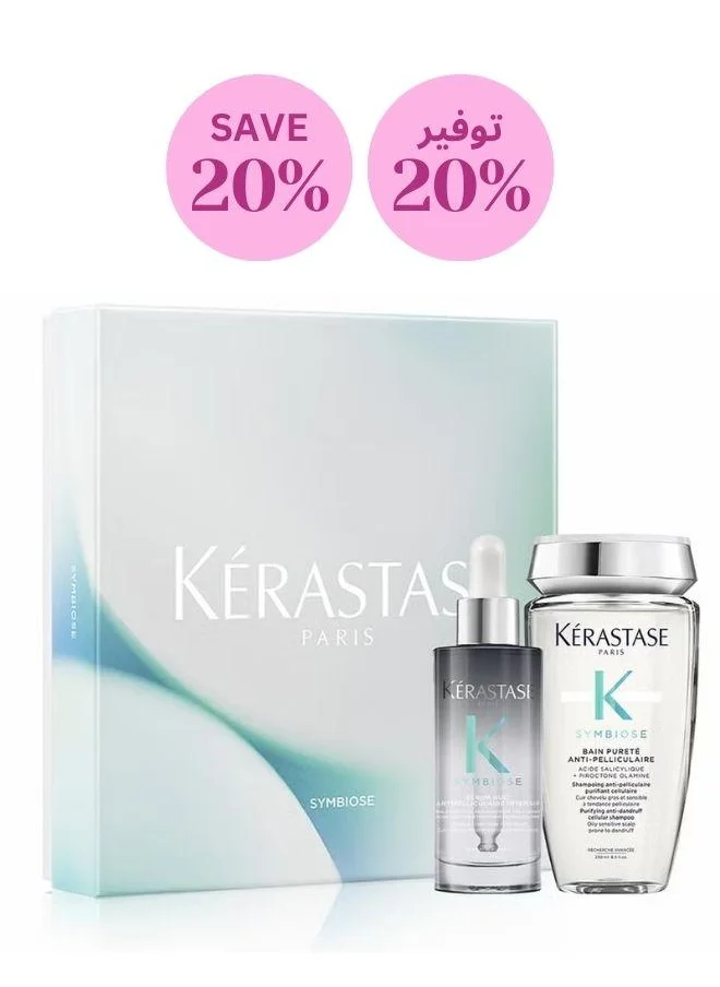 KERASTASE Symbiose Anti-Dandruff Haircare Night Duo for Sensitive and Oily Scalps - Limited Edition gift set, 20% Savings