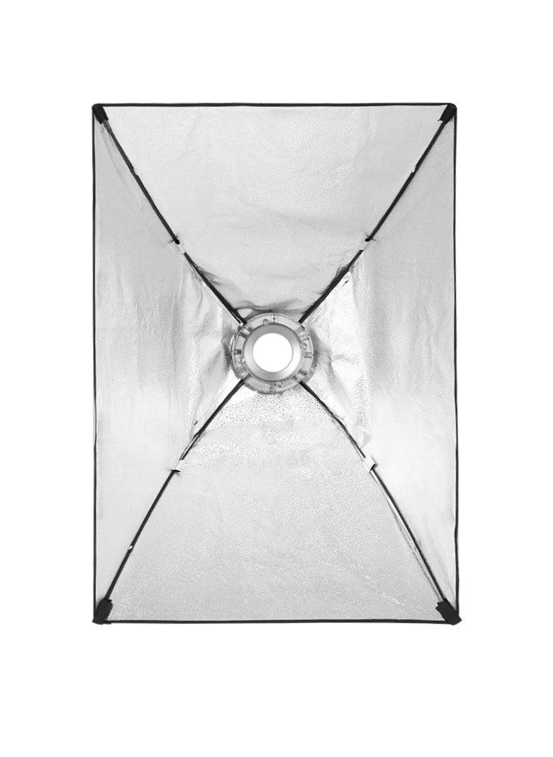 Glanfen - Rectangular Softbox,60x90cm Quick-Setup Softbox Bowens Mount with Light Diffusers,Carrying Bag Compatible with Most Bowens Mount COB Video Light for Portrait Product Photography - Image 1