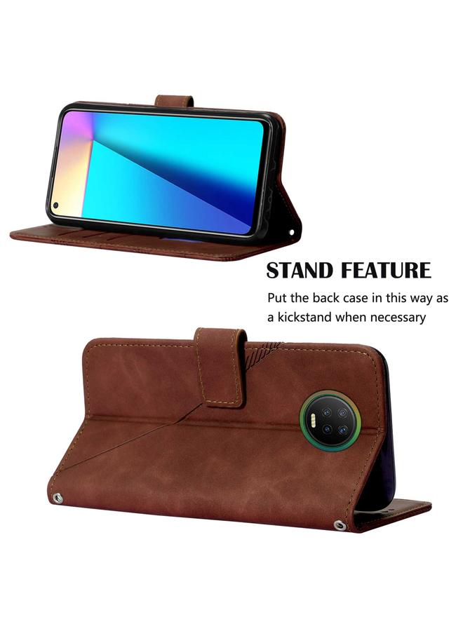 اس-توب جراب هاتف Infinix X690 Note 7 Crossbody مصنوع من الجلد المنقوش ثلاثي الأبعاد - Image 4