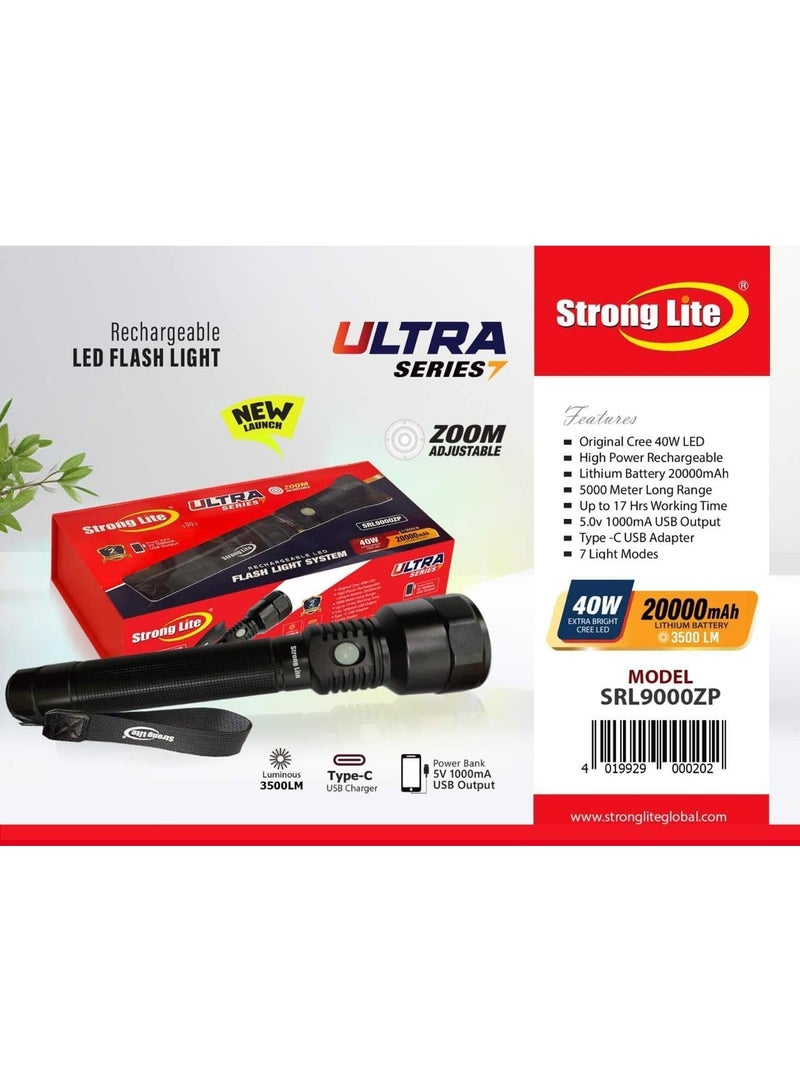 Strong Lite STRONGLITE LED FLASH LIGHT 40W ZOOMABLE SRL9000ZP - Image 1