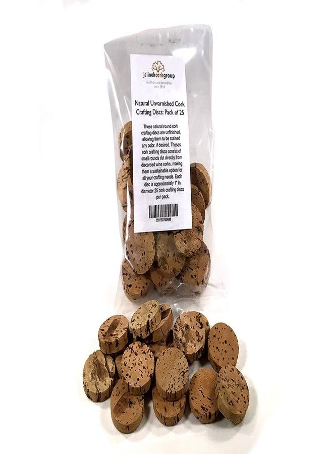 Jelinek Cork Group Natural Unvarnished Cork Crafting Discs Tiles (25 Pack) - Image 4