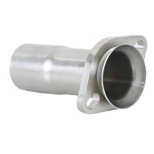 lanstixr 2'' ID to 2.5'' ID Stainless Steel Exhaust Adapter Reducer Replace #41724, w/ 2" Mild Steel Flange - Image 1