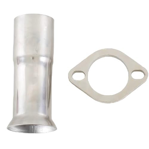 lanstixr 2'' ID to 2.5'' ID Stainless Steel Exhaust Adapter Reducer Replace #41724, w/ 2" Mild Steel Flange - Image 4