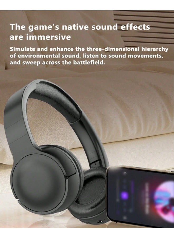 Black Bear C-2251 Over-Ear Bluetooth Headphones with Noise Reduction Microphone - Image 3