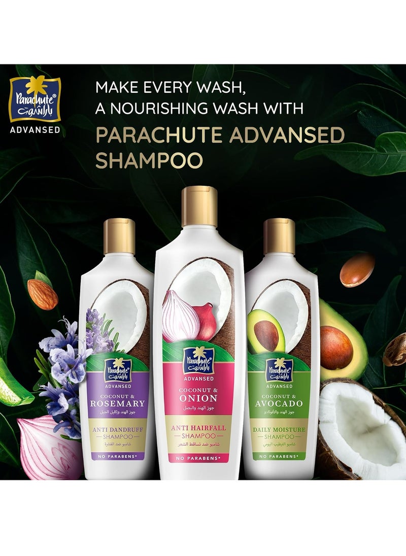 Parachute - Advansed Coconut and Rosemary Anti Dandruff Shampoo 340 ml - Image 1