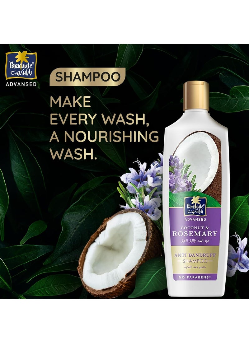 Parachute - Advansed Coconut and Rosemary Anti Dandruff Shampoo 340 ml - Image 1