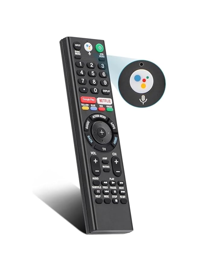 HuHa RMF-TX310U Voice Micphone Replacement Remote Control Applicable for Sony Smart TV and Sony Smart Android TVs,Sony 4K UHD Crystal HDR TV,Sony OLED Ultra HDTV, XBR KDL Series TV  - Image 1