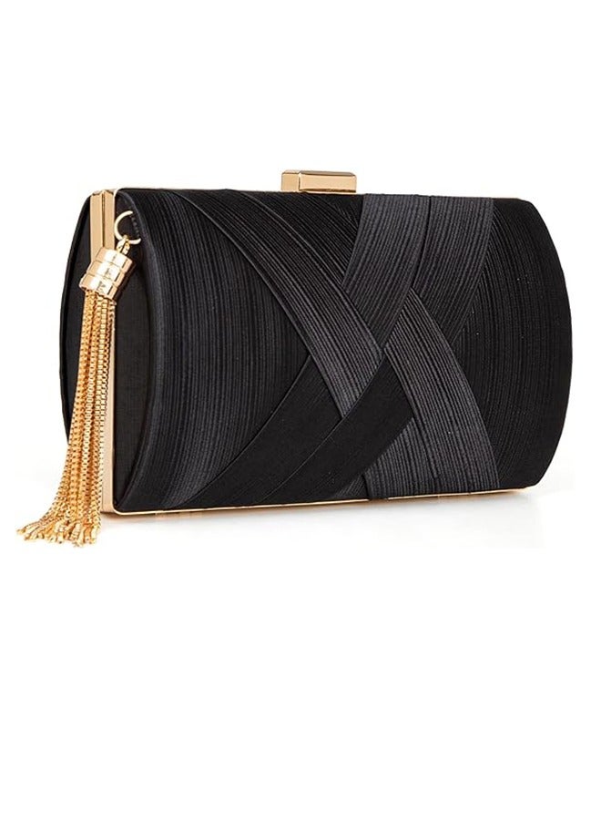 Elegant Women's Evening Clutch Bag with Detachable Chain - Perfect for Weddings, Parties, and Special Occasions  - Image 1