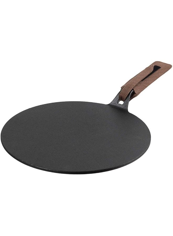 Vinod Legacy Pre-Seasoned Cast Iron Flat Multi Tawa, 30 cm, Induction Friendly, Black - Image 1