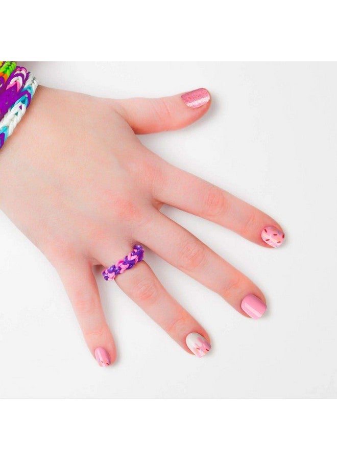 Impress KISS imPRESS No Glue Mani Press On Nails, Mini Press-On Manicure for Kids, 'Super Duper', Pink, Kids Size, Squoval Shape, Includes 20 Fake Nails with Removable Application Tabs, 1 Mini File - Image 4