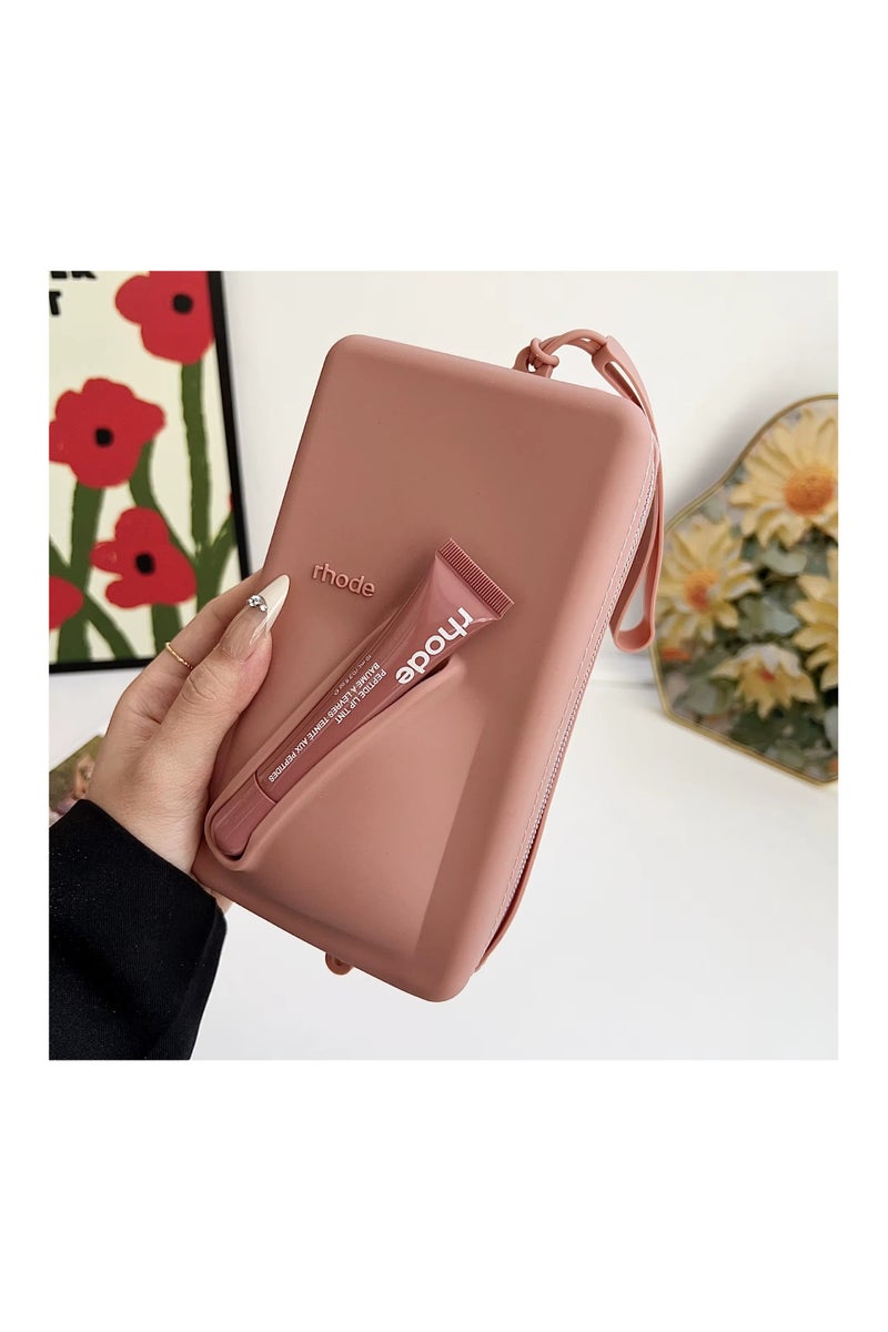 rhode Mobile Crossbody Pouch for Smartphone with Adjustable Strap and Lip Gloss – Stylish Phone Holder Bag