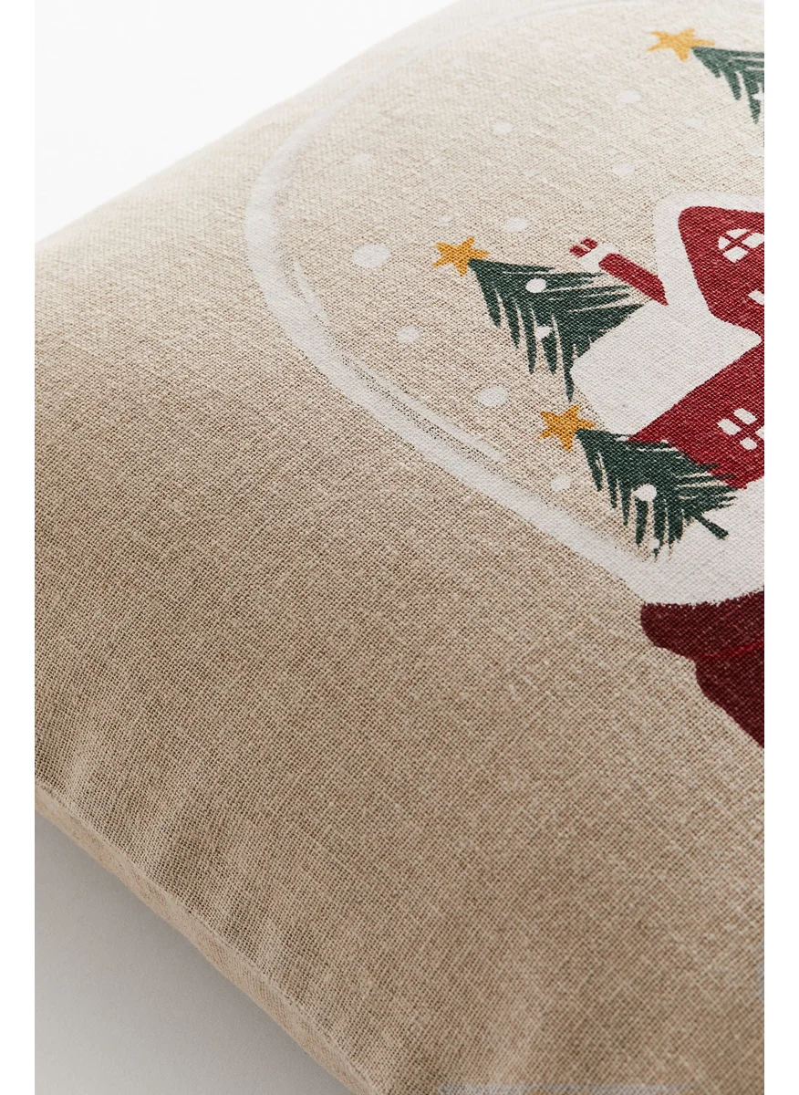 اتش اند ام Linen-Blend Cushion Cover