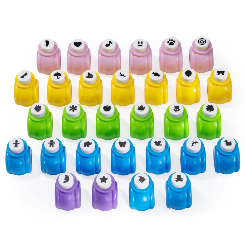 Manaloom Shape Paper Punch Set | School Scrapbooking Paper Punchers for Arts and Crafts | Hole Punch Shapes That Kids and Adults Adore | Premium Crafting Supplies Kit Includes 30 Paper Puncher Shapes (30 Pcs) - Image 2