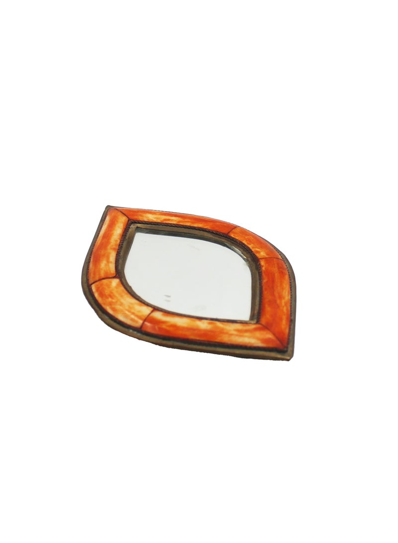 Antique Museum MOROCCAN TRADITIONAL MIRROR WITH BONE WORK  - Image 2