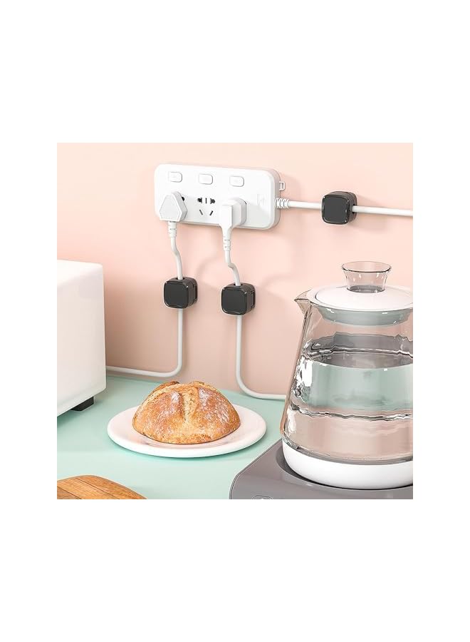 Green Tiger Magnetic Cable Clips 6 Pcs, Φ6.8mm Phone Charger Magnetic Cord Organizer Holder for Nightstand Self-Adhesive Wire Cord Organizer Cable Management Under Car Organizatio - Image 4