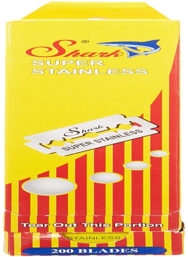 Shark Double Edge Razor Blades, Super Stainless, 200 Count - Image 2
