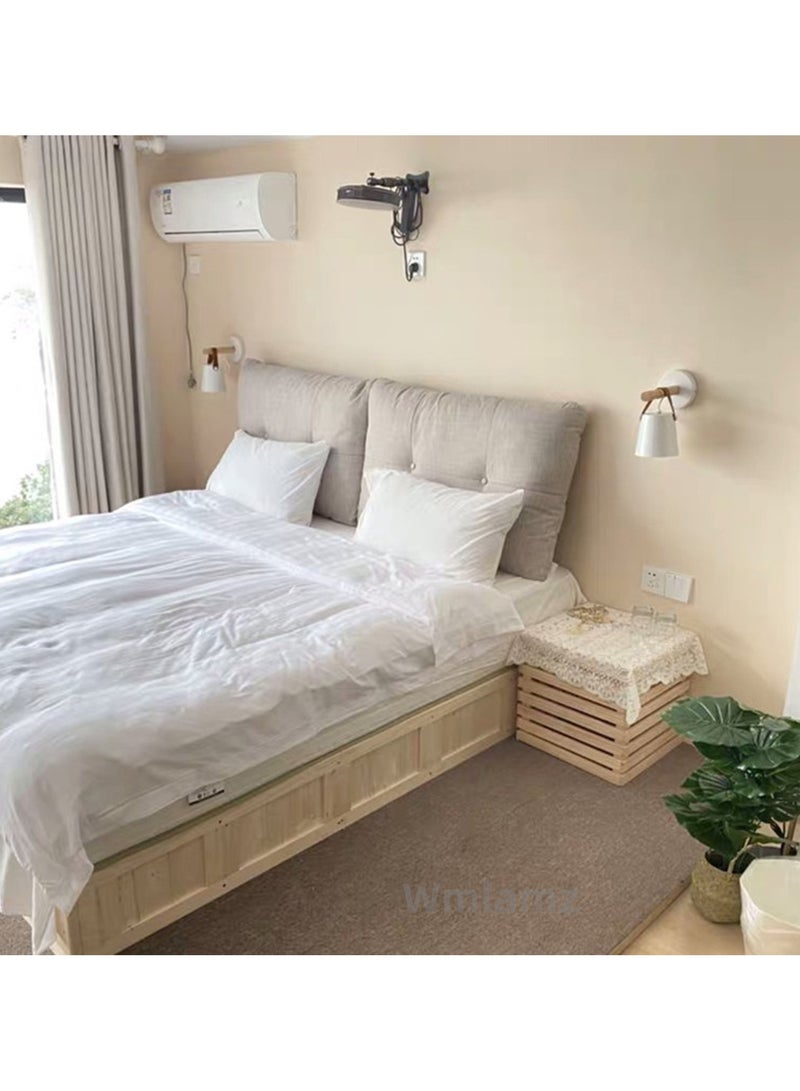 Wmlamz 2pcs Battery Operated Black Wall Lights With Remote, Non Hardwired Study Porch Stair Bedroom Lamps - Image 4