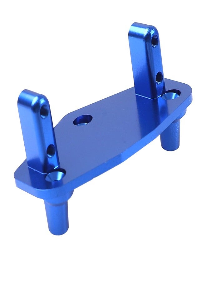 Vgoohobby Aluminum Alloy Steering Servo Mount Plate Base Bracket Compatible with 1/8 Losi LMT 4WD Solid Axle RC Monster Car (Blue) - Image 1