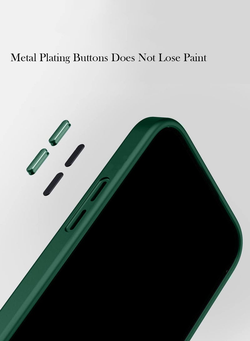 دبليو تيك حافظة لهاتف Xiaomi Redmi 13C 4G 2023 باللون الأخضر الداكن بتصميم هجين وشفاف ورفيع وأنيق من السيليكون الناعم - Image 3