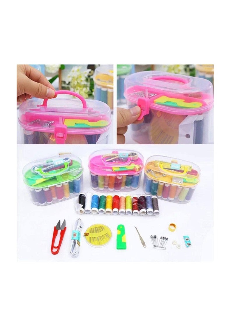 مجموعة أدوات الخياطة المحمولة متعددة الألوان - Image 1