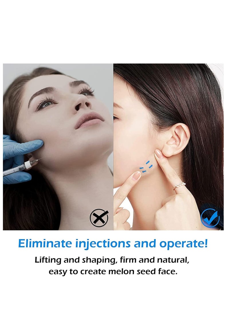 Face Lift Tape, 40pcs Invisible Wrinkle Lifting Patches for Hide Facial Wrinkles, Double Chin, V-Line Face, Firm Skin Beauty Up Tool, Transparent - Image 2