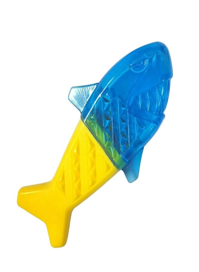 PET FUN Frozen Fish Shape Toy for Dogs & Puppies | TPR Water-Filled Cooling Ice Toy for Teething, Training | Freezable Pet Chew Bone for All Breeds | Dental Care & Summer Relief Play | Bite-Resistant - Image 1