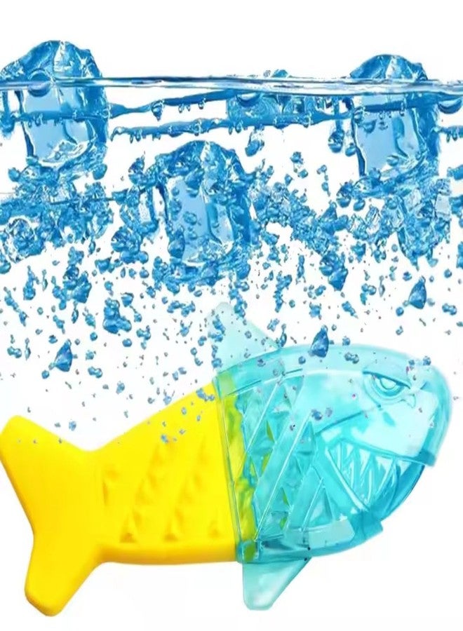 PET FUN Frozen Fish Shape Toy for Dogs & Puppies | TPR Water-Filled Cooling Ice Toy for Teething, Training | Freezable Pet Chew Bone for All Breeds | Dental Care & Summer Relief Play | Bite-Resistant - Image 4