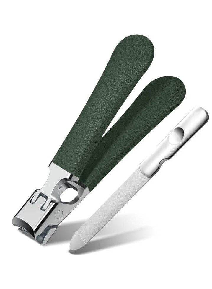 Zikra Nail Clippers,Mess Free Nail Clippers for Men & Women, Ultra Sharp Finger Nail and Toe Nail Clipper Set for Thick Toenails with File - Image 1