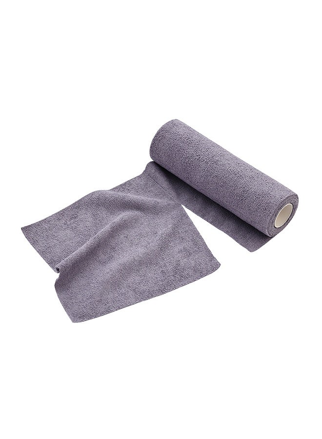 LAWAZIM Cleaning Wipers Roll - 20 Piece 25x25cm Gray - Washable & Reusable Tear-Away Microfiber Cleaning Towels with Lint-Free Design - Ideal for Kitchen, Dishes, Car, Glass, and Surface Cleaning - Image 2
