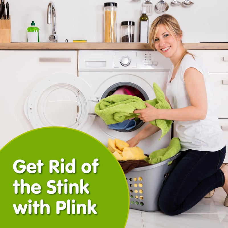 Plink Washing Machine and Dishwasher Cleaner and Freshener, Prevents Residue and Removes Odors in Kitchen and Laundry Room Appliances, Septic-Friendly, Made in the USA, Lemon Scent, 12 Tablets - Image 5