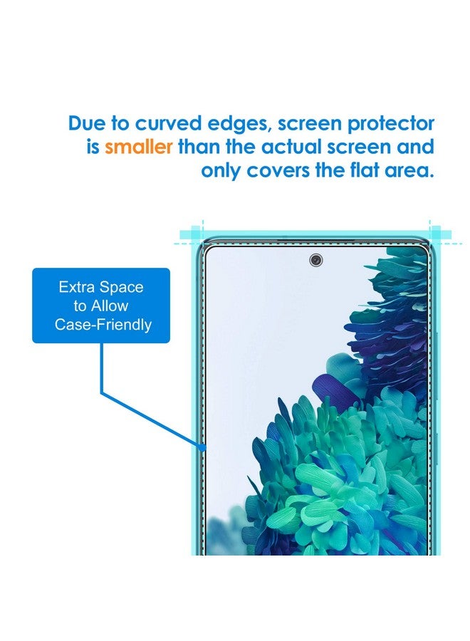 Jetech Screen Protector Compatible With Samsung Galaxy S20 Fe 6.5 Inch Tempered Glass Film 3 Pack - Image 3