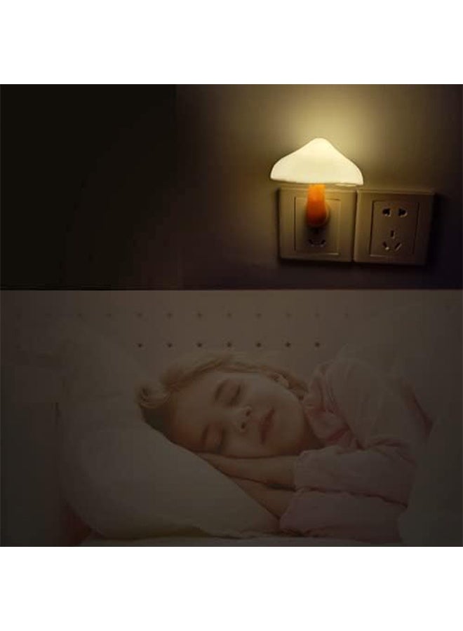 LED Night Light Plug in Wall Lamp, Energy Saving NightLight Cute Mushroom Night Lights for Adults Kids Bedroom,Bathroom,Toilet, Stairs, Kitchen,Hallway Corridor Warm White - Image 4