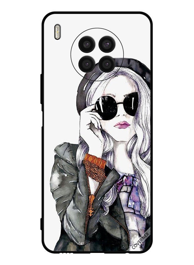 Covernex Protective Case Cover For Honor 50 lite Glass Stylish Cute Girl - Image 1