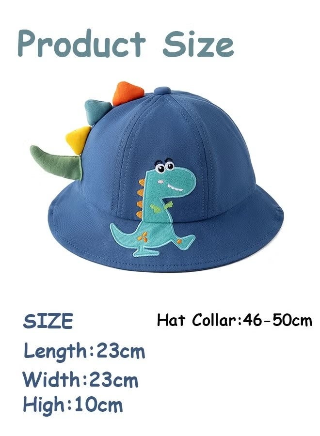 Baby Toddlers Sun Hat, Sun Protection Bucket Hat, Dinosaur Beach cap for Outdoor Sports etc - Image 3