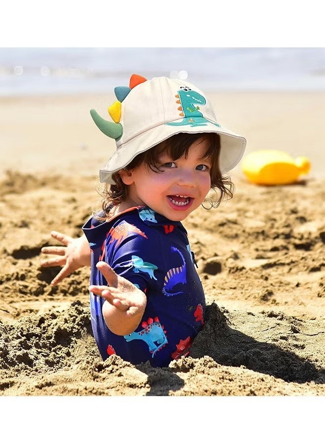Baby Toddlers Sun Hat, Sun Protection Bucket Hat, Dinosaur Beach cap for Outdoor Sports etc - Image 5