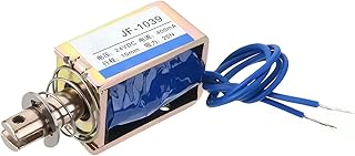 Fielect DC 24V 25N Pull Type Solenoid Electromagnet Open Frame Linear Motion Solenoid Electromagnet JF-1039-24V - Image 1
