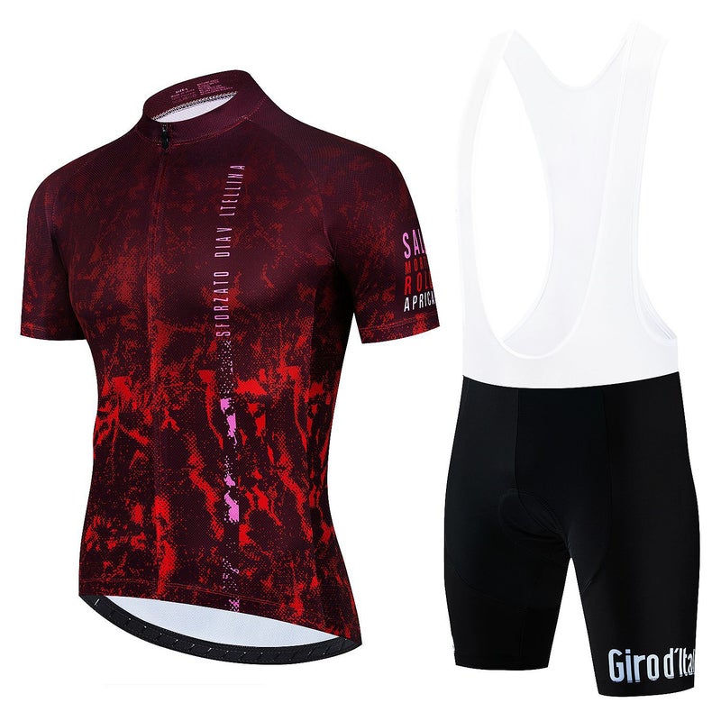 Cycling Jersey Set New Cycling Jersey Short-Sleeved Suit Men'S Mountain Bike Cycling Pants Factory - Image 1