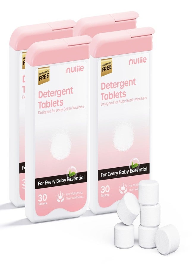 Nuliie 120PCS Detergent Tablets with Convenient Box, Bottle Washer Tablets for Momcozy, Baby Brezza, GROWNSY & Momfann, Removes Milk Residue & Odor, Gentle Formula Safe - Image 1